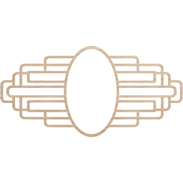 Ekena Millwork Elizabeth Wood Fretwork Pierced Ceiling Medallion, Alder, 28"W x 14"H x 7 3/4"IW x 13 1/4"IH x 1/4"T CMWP28X14X0250EBAL - main